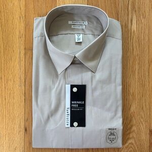 Van Heusen Men's Khaki Dress Shirt